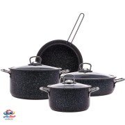 سرویس قابلمه 7 پارچه برند کاراجا ترکیه ایی اصل مشکی