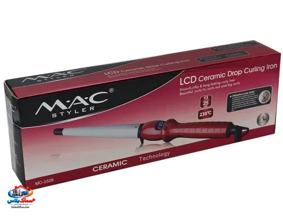 قیمت و خرید فرکننده مو مخروطی مک استایلر (Mac Styler) مدل 3325 – حالت‌دهنده حرفه‌ای برای فر طبیعی و ماندگار مو