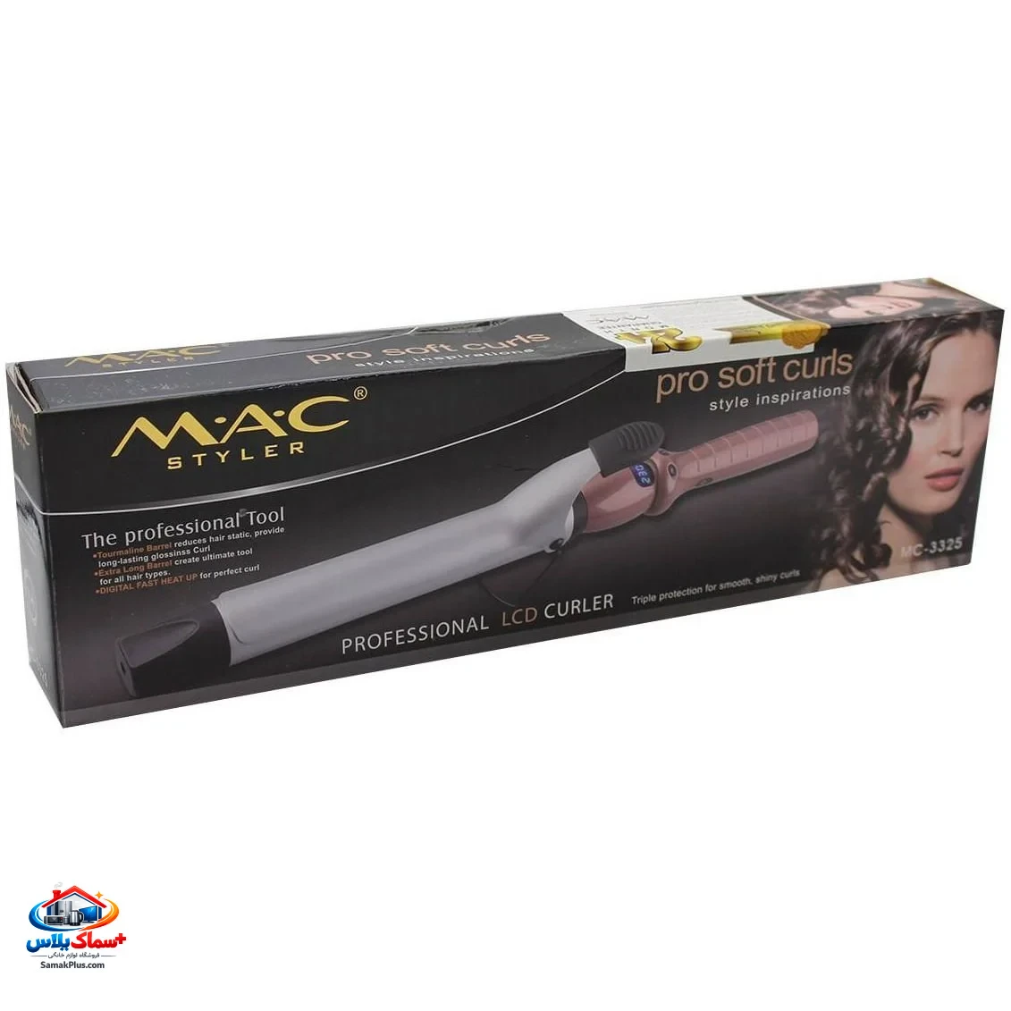 موپیچ و حالت‌دهنده حرفه‌ای مو مک استایلر (Mac Styler) مدل 3326 – فرکننده چندکاره با طراحی حرفه‌ای