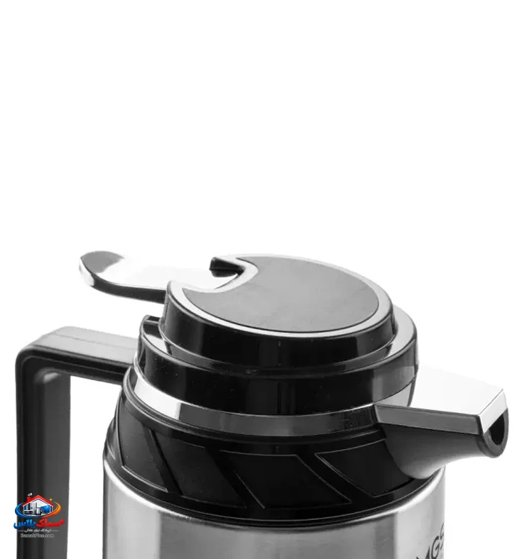 فلاسک ام جی اس مدل FS10111 ظرفیت 1.3 لیتر | فلاسک شیشه‌ای با عایق حرارتی شیشه سفید، مناسب سفر، کمپینگ و استفاده روزانه