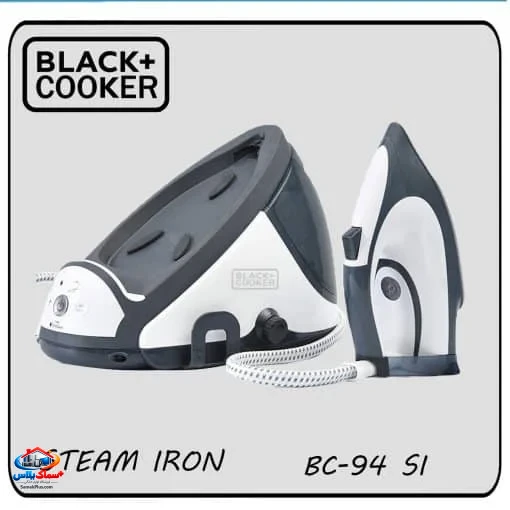 اتو بخار مخزن‌دار بلک کوکر (BLACK COOKER) مدل BC94SI – اتوی حرفه‌ای با بخار قوی و عملکرد سریع