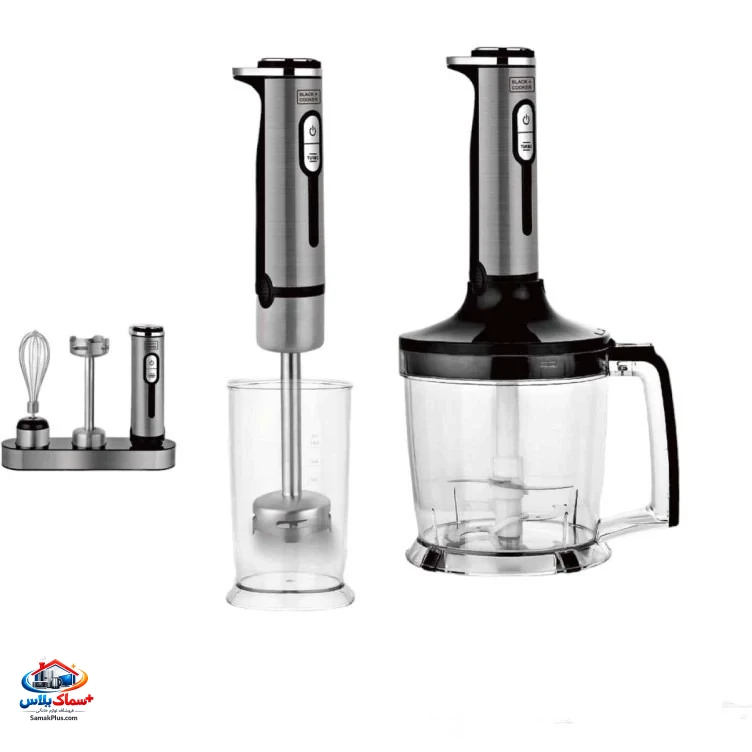 گوشت کوب برقی چندکاره برند بلک کوکر-اورجینال استیل-خردکن 4کاره-مدل bs050