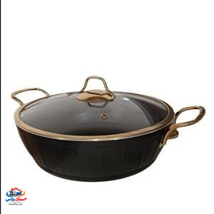 سرویس قابلمه آلومینیوم و چدن با روکش گرانیتی مدل  ویولا مشکی 11پارچه برند اویز ترکیه